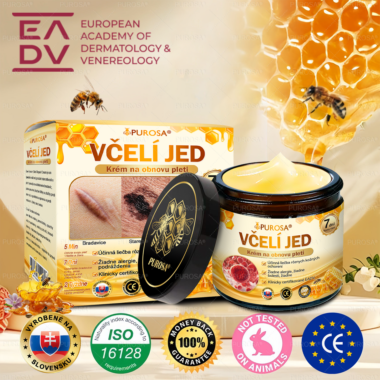 🐝PUROSA® včelí jed Krém na obnovu pokožky🔥🔥 POSLEDNÝ DEŇ 80% ZĽAVA