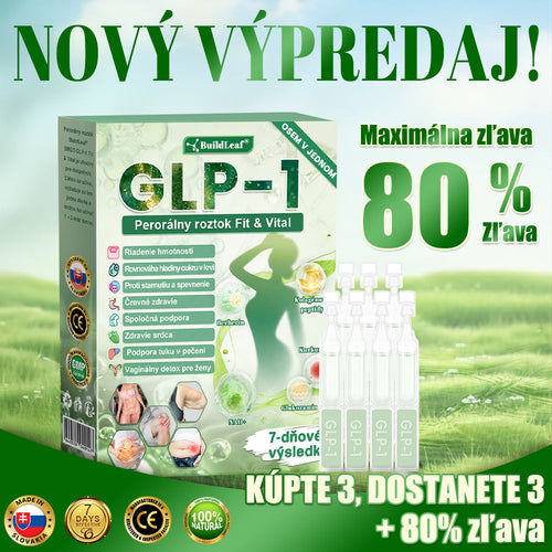 💕BuildLeaf® GLP-1 6-v-1 Fit & Vital Perorálny Roztok ✅ (Len raz denne, viditeľné zmeny už za 7 dní) Pre obezitu, kardiovaskulárne ochorenia, cukrovku, spánkové apnoe, zdravie čriev, problémy s kĺbmi a ďalšie