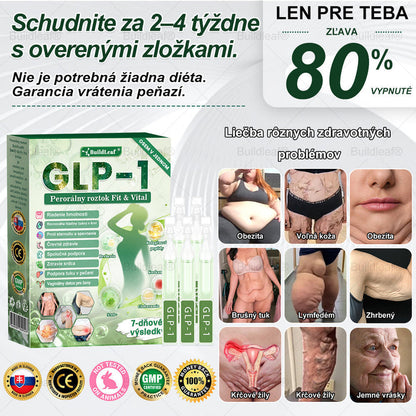 💕BuildLeaf® GLP-1 6-v-1 Fit & Vital Perorálny Roztok ✅ (Len raz denne, viditeľné zmeny už za 7 dní) Pre obezitu, kardiovaskulárne ochorenia, cukrovku, spánkové apnoe, zdravie čriev, problémy s kĺbmi a ďalšie