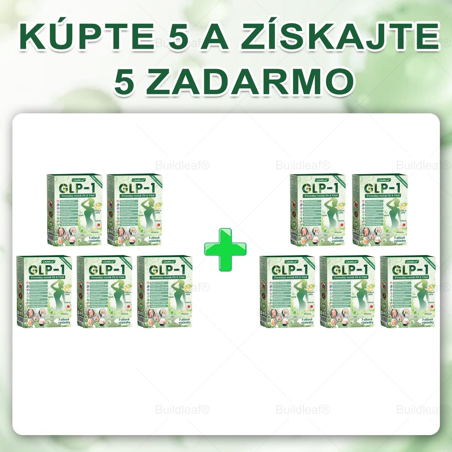 💕BuildLeaf® GLP-1 6-v-1 Fit & Vital Perorálny Roztok ✅ (Len raz denne, viditeľné zmeny už za 7 dní) Pre obezitu, kardiovaskulárne ochorenia, cukrovku, spánkové apnoe, zdravie čriev, problémy s kĺbmi a ďalšie