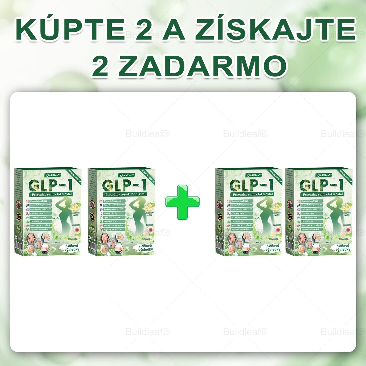 💕BuildLeaf® GLP-1 6-v-1 Fit & Vital Perorálny Roztok ✅ (Len raz denne, viditeľné zmeny už za 7 dní) Pre obezitu, kardiovaskulárne ochorenia, cukrovku, spánkové apnoe, zdravie čriev, problémy s kĺbmi a ďalšie