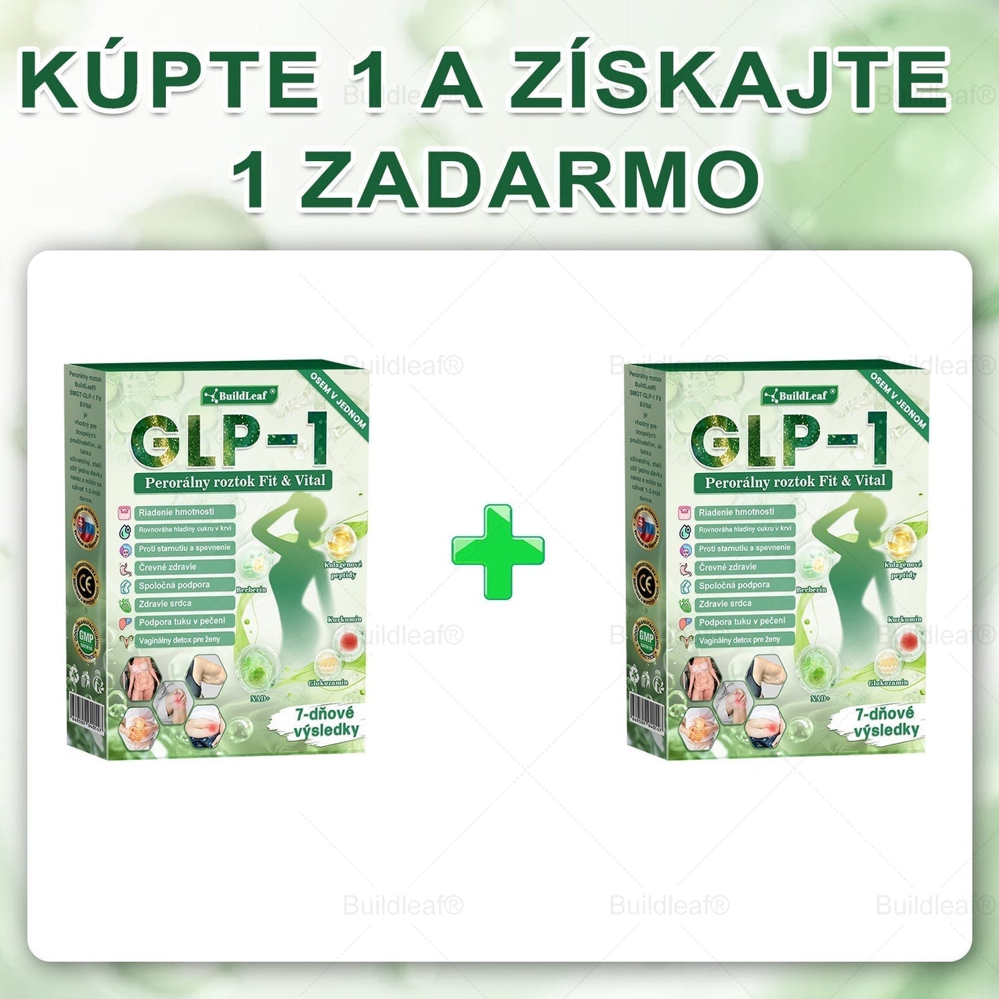 💕BuildLeaf® GLP-1 6-v-1 Fit & Vital Perorálny Roztok ✅ (Len raz denne, viditeľné zmeny už za 7 dní) Pre obezitu, kardiovaskulárne ochorenia, cukrovku, spánkové apnoe, zdravie čriev, problémy s kĺbmi a ďalšie