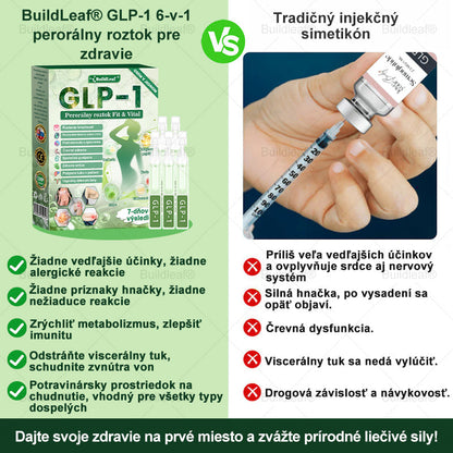 💕BuildLeaf® GLP-1 6-v-1 Fit & Vital Perorálny Roztok ✅ (Len raz denne, viditeľné zmeny už za 7 dní) Pre obezitu, kardiovaskulárne ochorenia, cukrovku, spánkové apnoe, zdravie čriev, problémy s kĺbmi a ďalšie